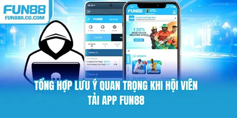Tổng hợp lưu ý quan trọng khi hội viên tải app Fun88